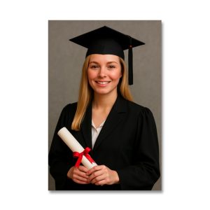 Solo Print - One professionally printed 10x8” portrait of the graduate