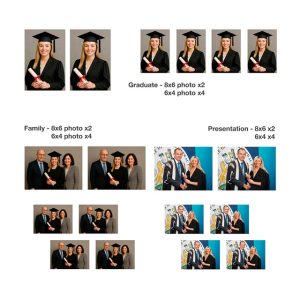 Studio Graduation Presentation - Graduate, Family and Presentation Multi Print Package
