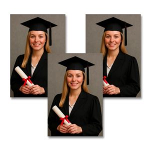 Trio Prints - Three beautifully printed 10x8” portraits - ideal for framing or gifting.